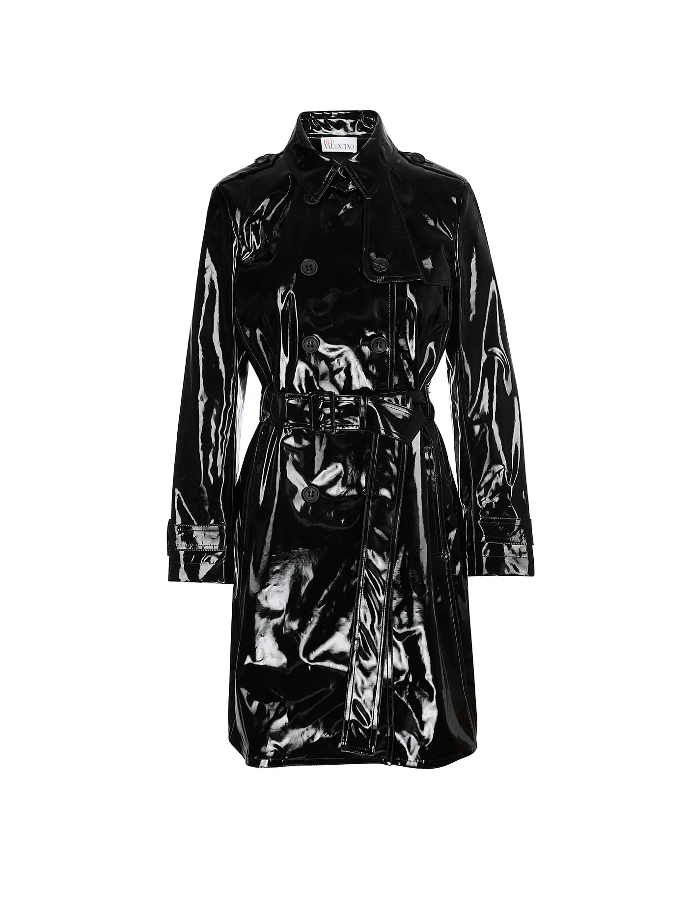 RED Valentino | Trenchcoat in Lacklederoptik | 